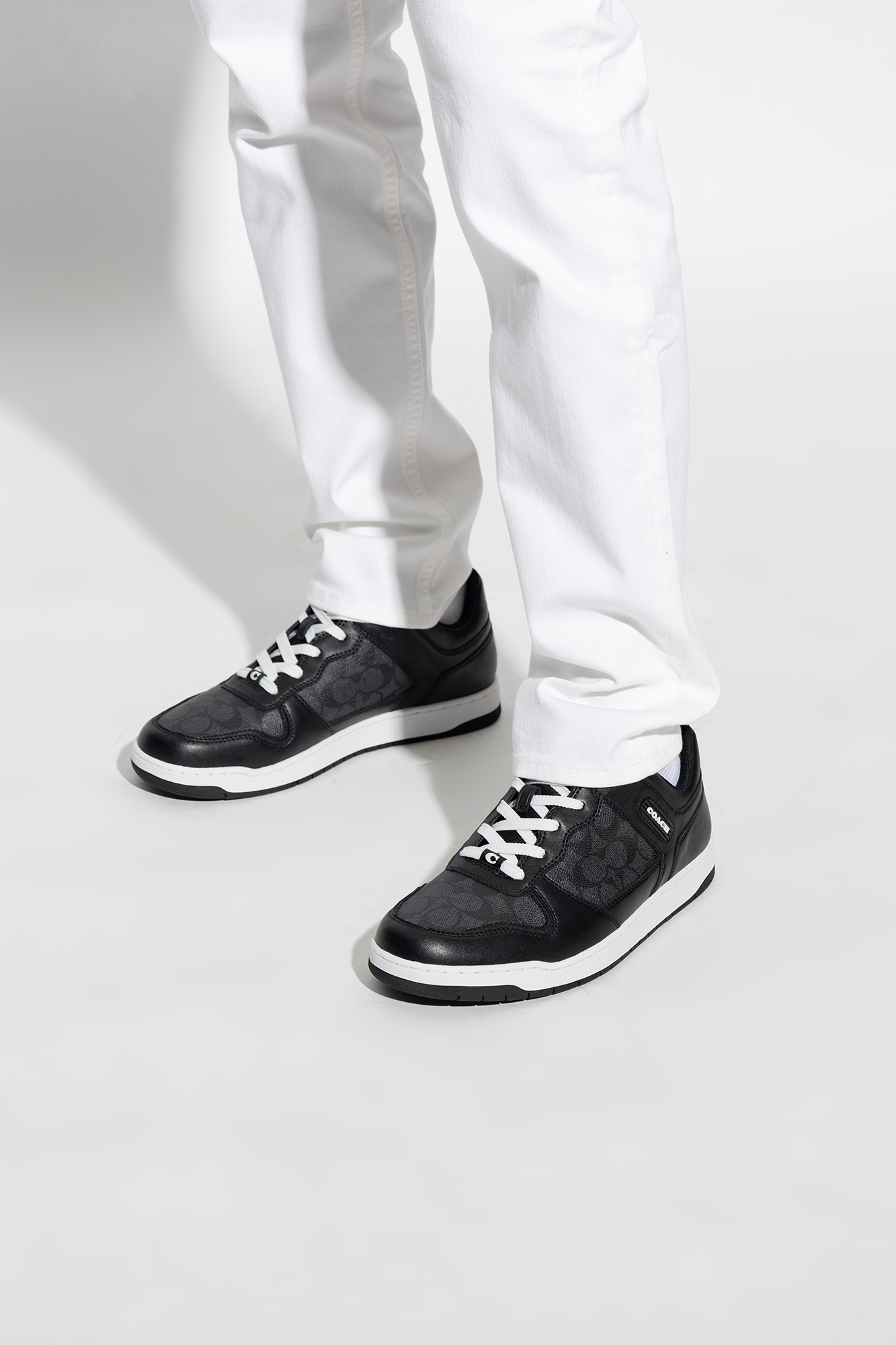 All black 2024 coach sneakers